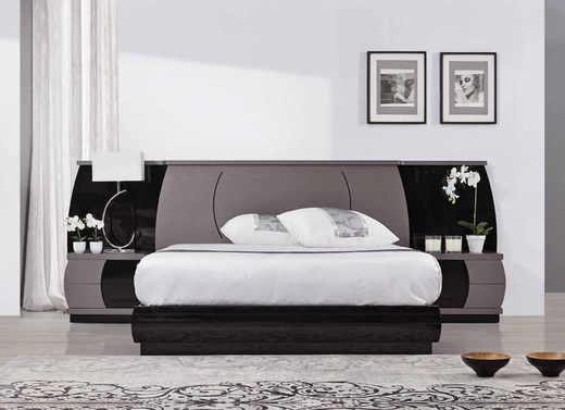 Кровать FLY 743 Cinza/Preto IDC