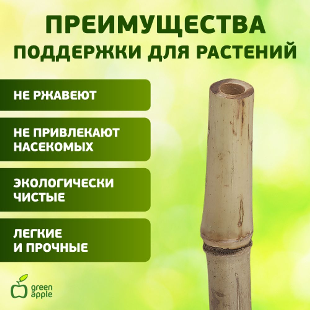 GBS-8-90 GREEN APPLE Поддержка бамбуковая 90см o 8мм набор 5шт | GREEN APPLE