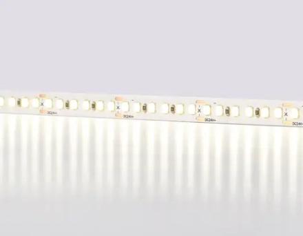 Светодиодная лента GS3202 2835 180Led/ 14.4W m/ 24V IP20 4500K/ 5000*8*1.2mm/ кратность резки 33mm (2 конт.)