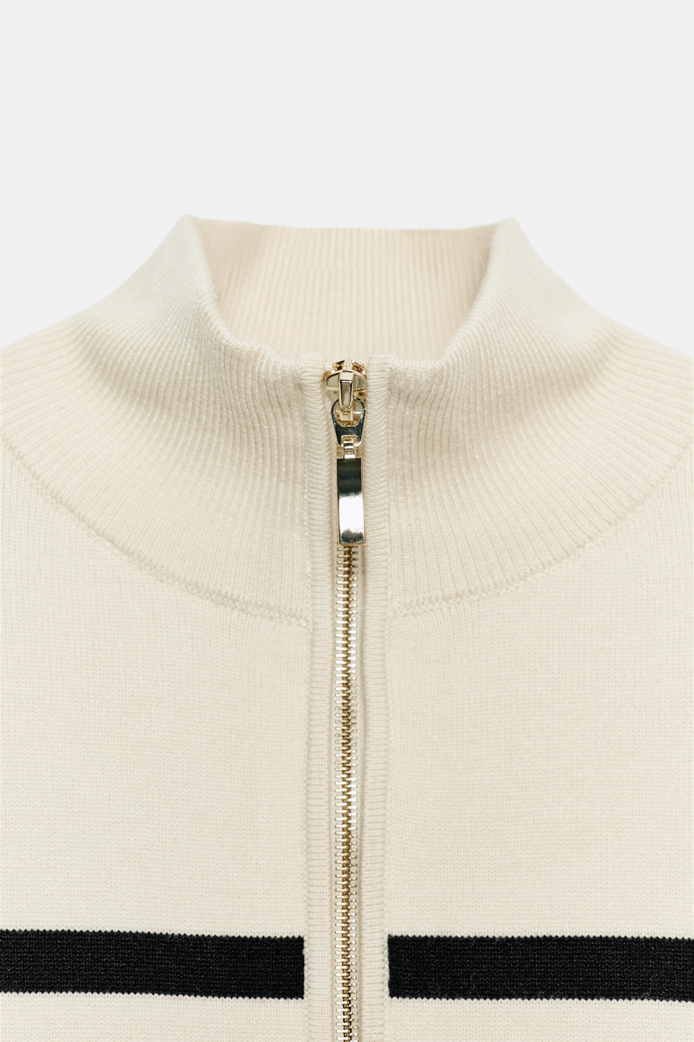 СВИТЕР В ПОЛОСКУ НА МОЛНИИ — ZARA