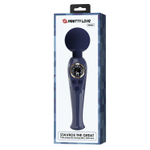 Темно-синий жезловый вибратор Skyler - 22,4 см. (Цвет: темно-синий)