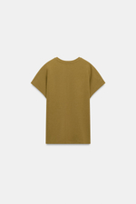 ФУТБОЛКА ИНТЕРЛОК С КОРОТКИМИ РУКАВАМИ — ZARA