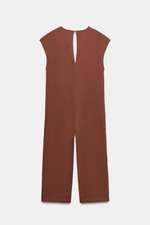 ДЛИННЫЙ КОМБИНЕЗОН ИЗ ПЛОТНОГО ХЛОПКА — ZARA
