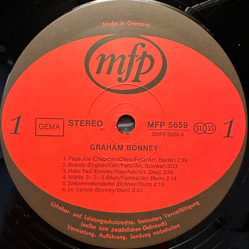 Graham Bonney- Graham Bonney (Германия 1982г.)