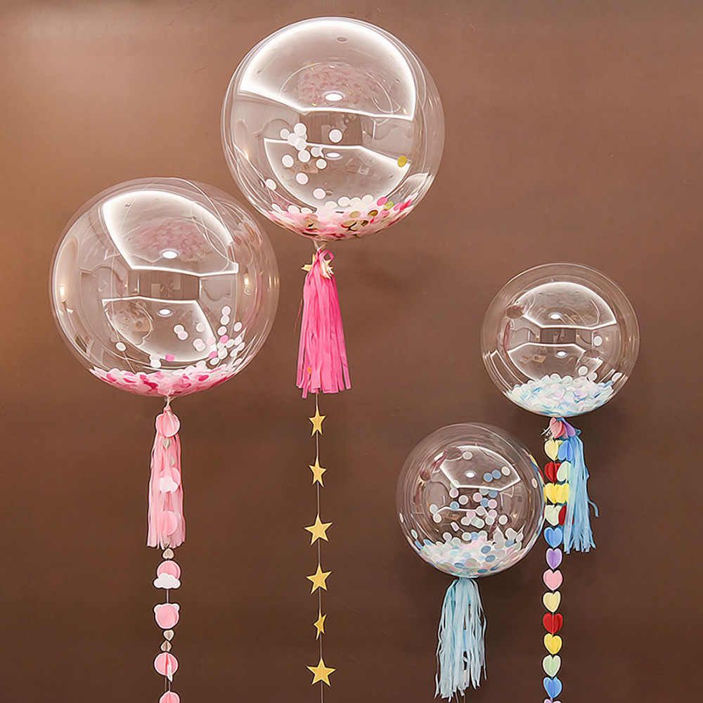 Шар (18"/46 см) Сфера 3D, Deco Bubble, Прозрачный