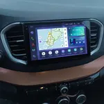 Магнитола для Lada Vesta NG 2023+ (ШГУ, рамка серебристо-черная 9) - Teyes CC3-2K-360 на Android 10, Быстрая, 2K QLED, CarPlay, 4G SIM-слот, 4 камеры в комплекте