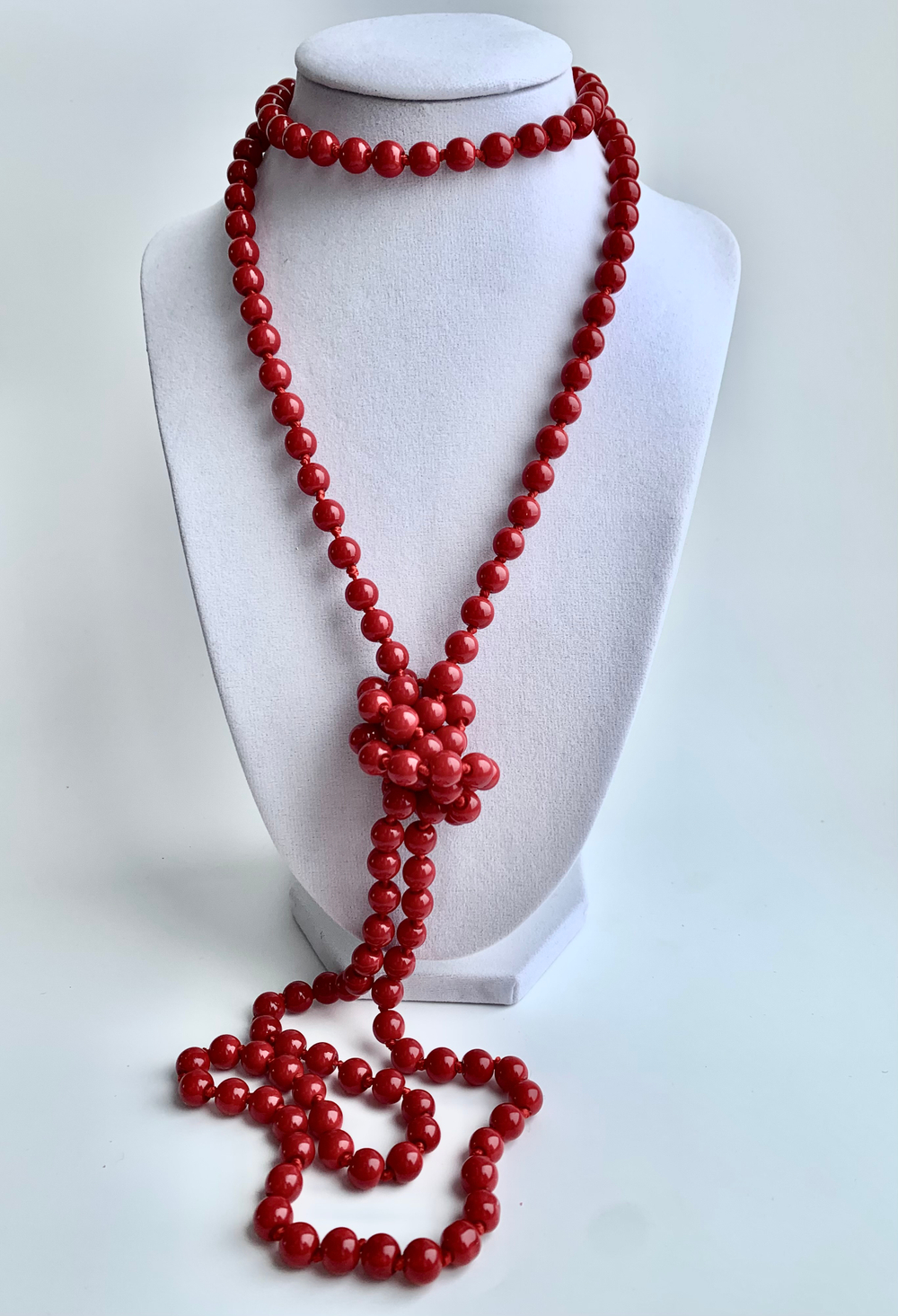 Жемчужная нить «Red Accent» / Красные (150 см)