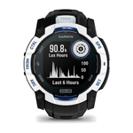 Умные часы Garmin Instinct 3, 50mm, Solar Whitestone with Black/Bolt Blue Band  (010-02935-03)