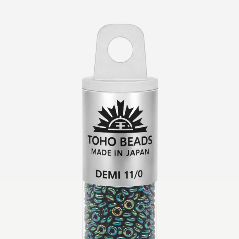 Японский бисер TOHO Demi 11/0 (№506), металлизированный, непрозрачный глянцевый