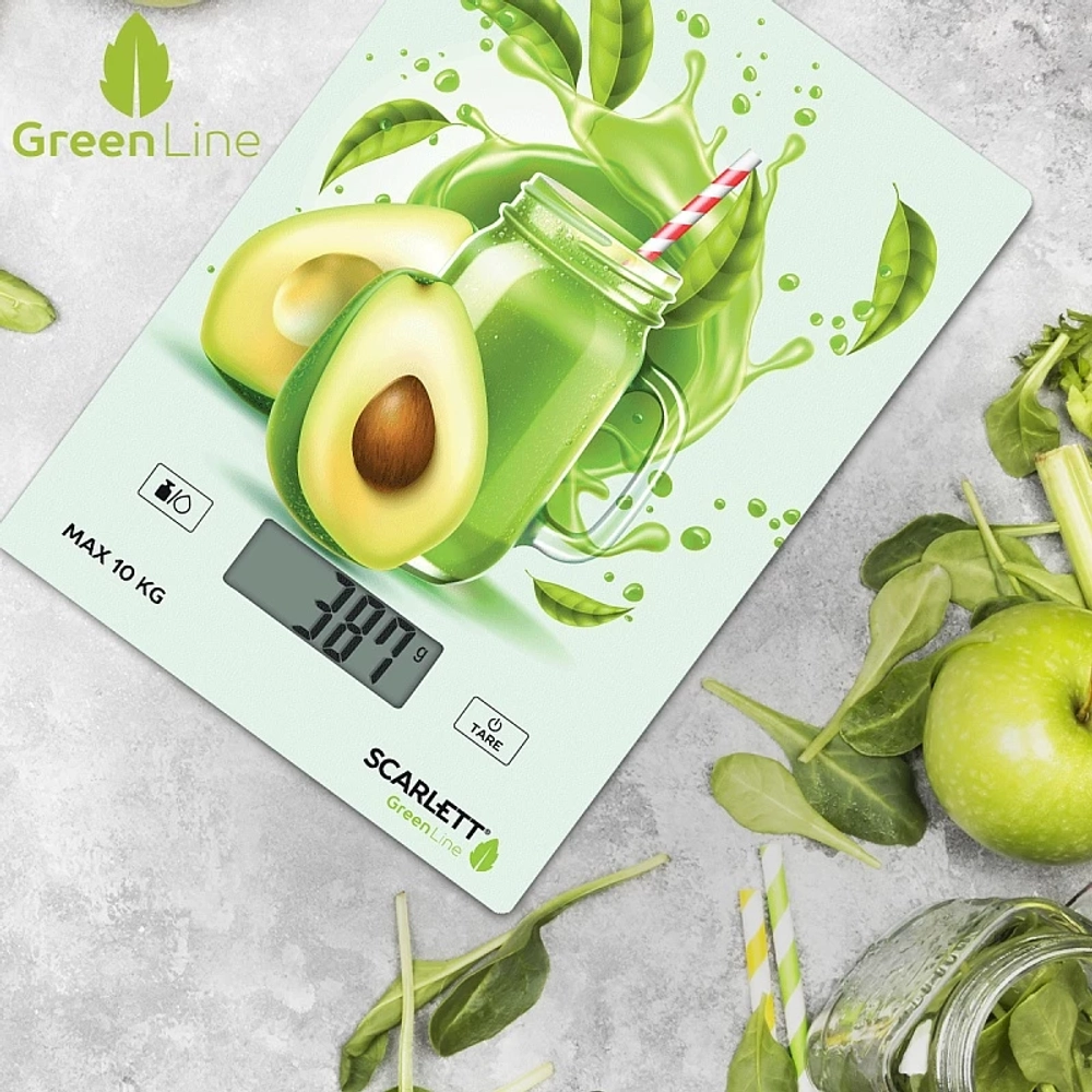 Весы кухонные SCARLETT SC-KS 57 P74 GREEN LINE