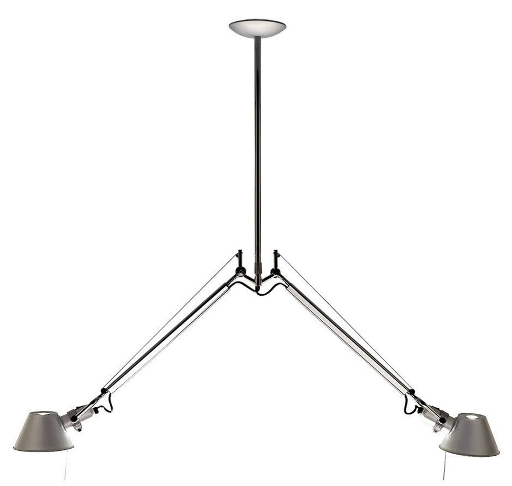 Потолочный дизайнерский светильник  Tolomeo Micro от Artemide (2 плафона)
