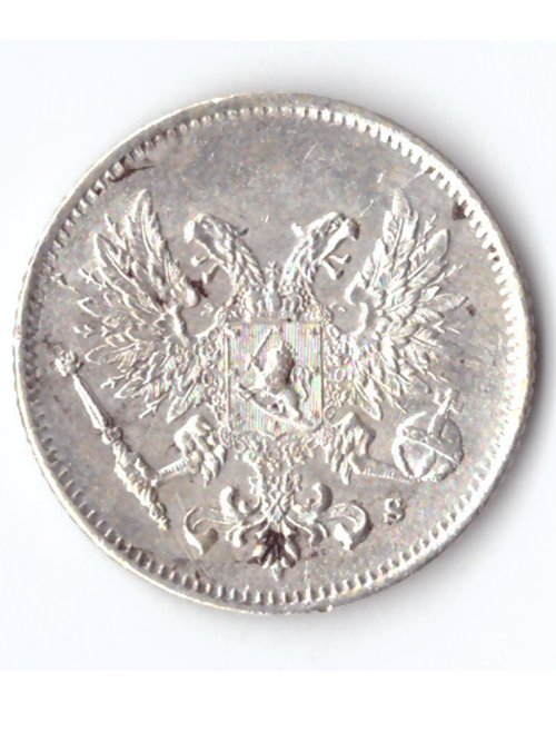 25 пенни 1917 S Россия для Финляндии XF (без короны)