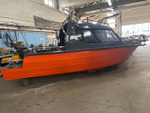 Алюминиевая лодка BERKUT L-HT NEW капот+длинная полурубка