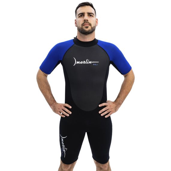 Гидрокостюм Marlin Bali shorty man черный/синий 2 мм