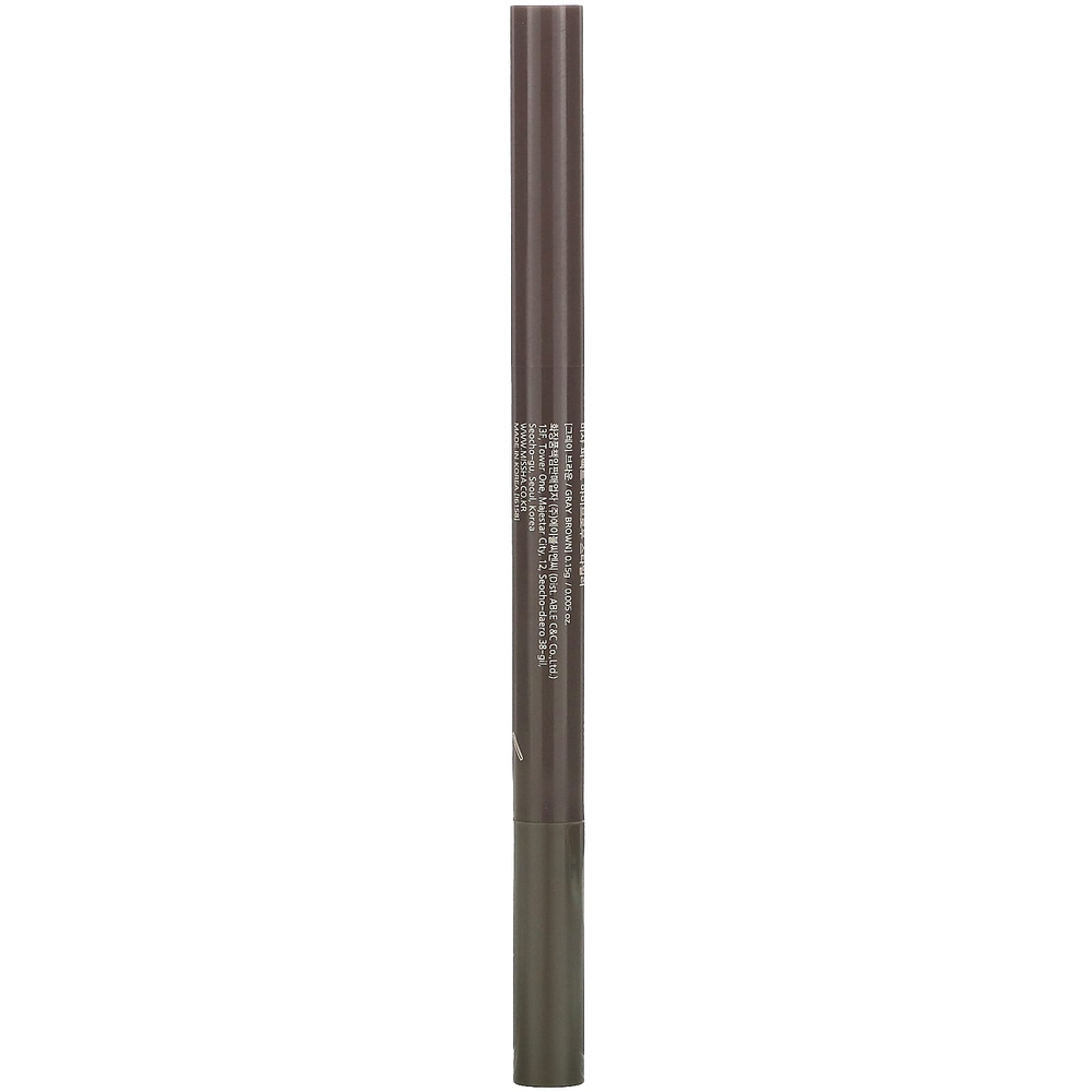 Missha, Perfect Eyebrow Styler, серо-коричневый, 0,15 г (0,005 унции)