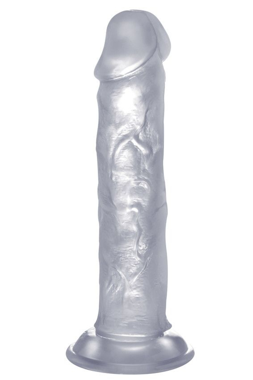 Прозрачный фаллоимитатор Realistic Cock 9 - 23,5 см. (Цвет: прозрачный)