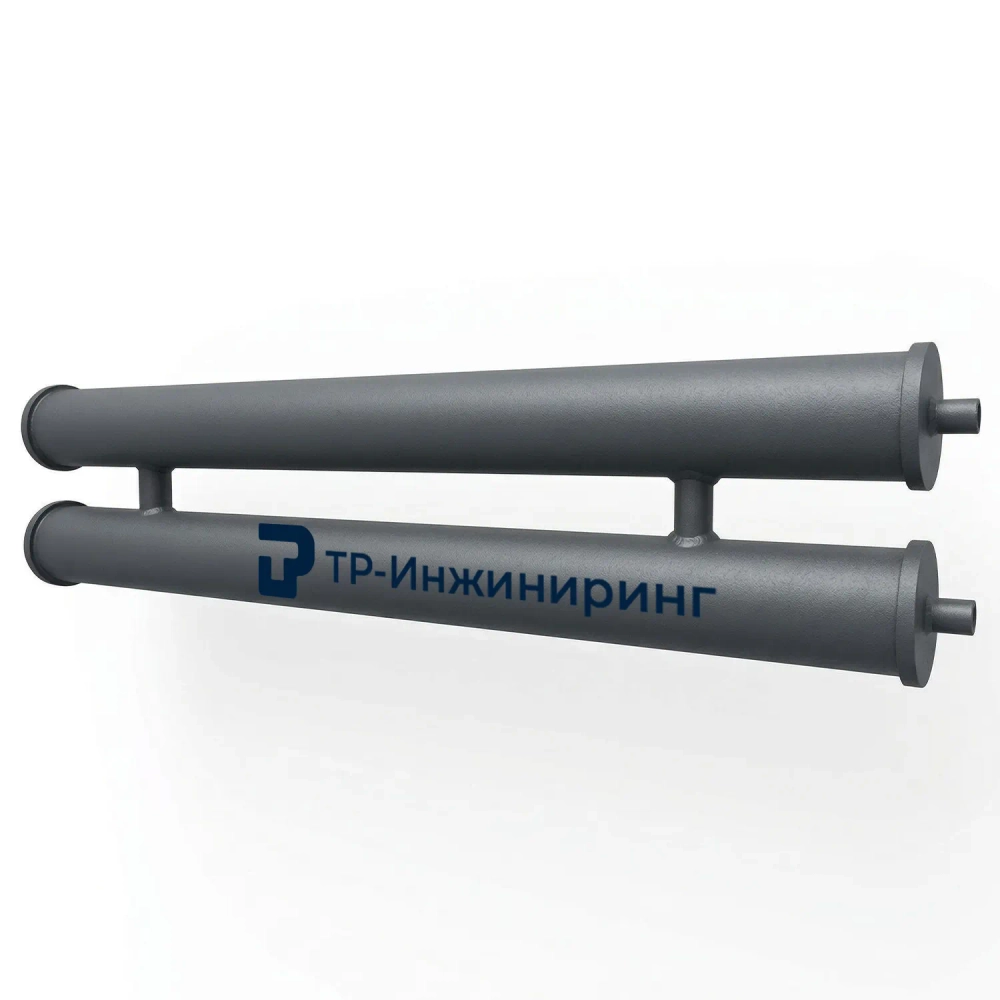 Регистр отопления РСП-2x159x4,0-3000 двухрядный секционный с плоскими заглушками