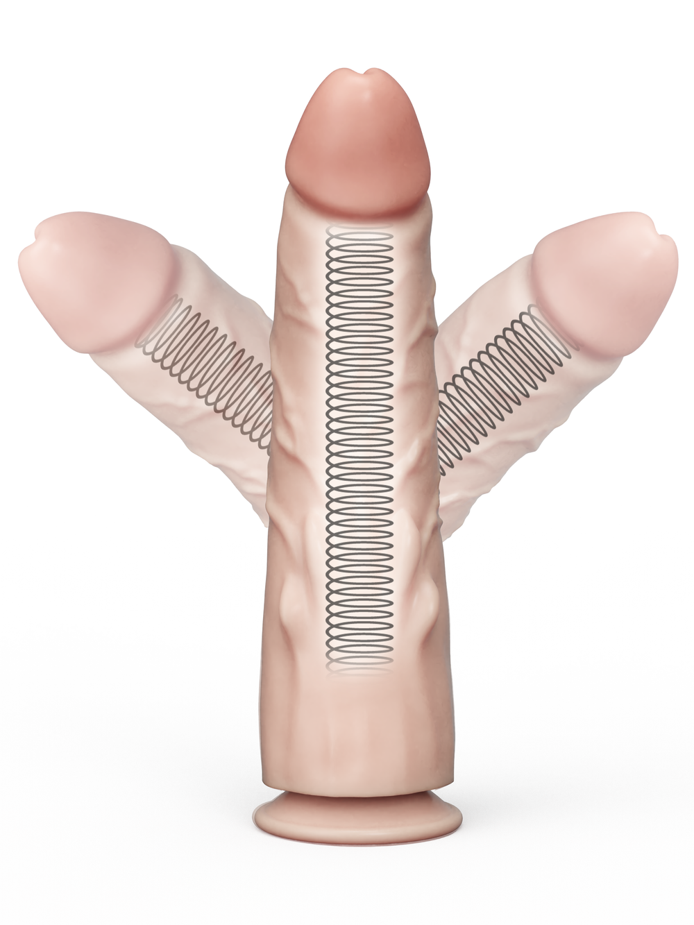 Гибкий фаллоимитатор Lovetoy с подвижной кожей в ламинате 882600ru