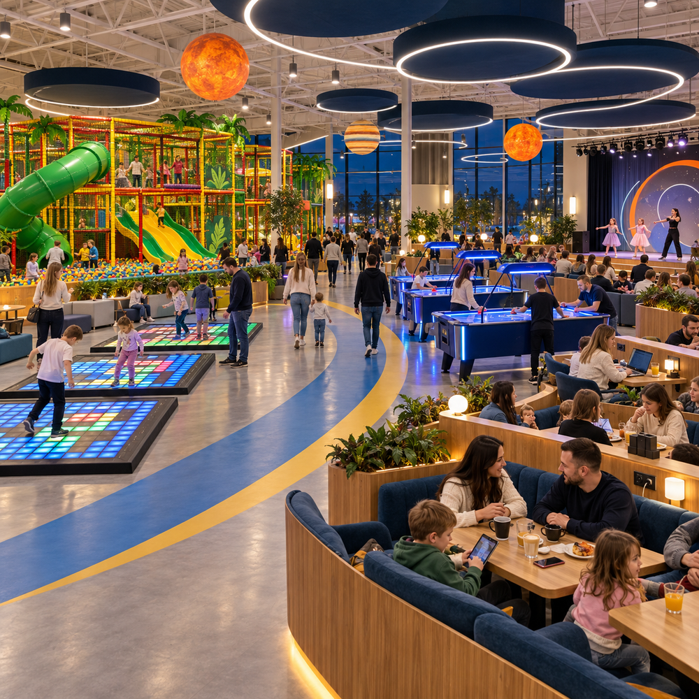 Игровой центр 2000 м² «Орбита» — комплект оборудования
