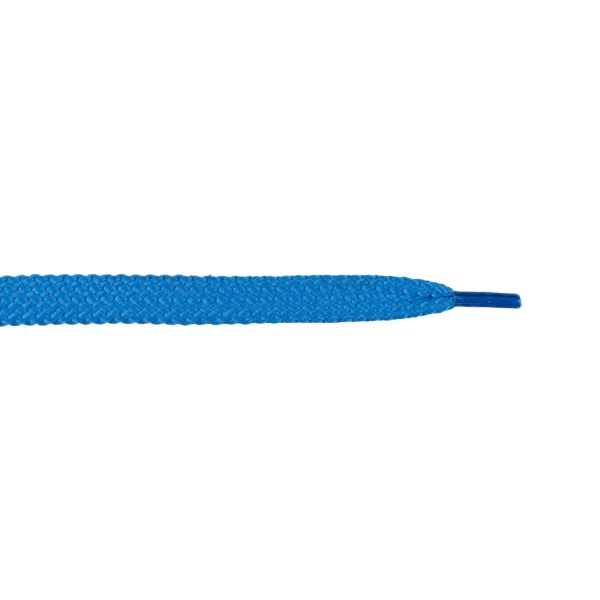 Шнурки обувные плоские 10.0 мм / 100 см, 25 пар (50 шт), №014 ярко-голубой, Gamma