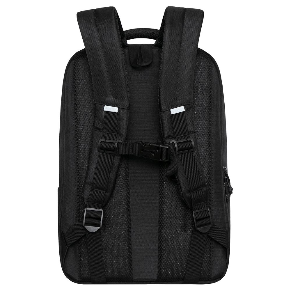 Рюкзак Grizzly, 29*41,5*18см, 2 отделения, 3 кармана, анатомическая спинка, черный-оранжевый