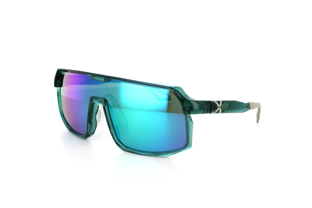 Спортивные очки HILX Inferno Shiny Crystal Green / Photochromic Purple Mirror Lens