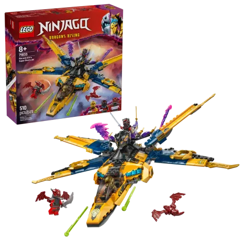 Конструктор LEGO Ninjago 71833 Суперштормовой самолет Раса и Арина