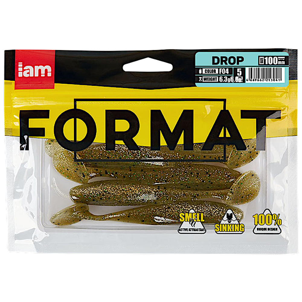 Мягкая приманка IAM Format Drop 100мм 6.3г -