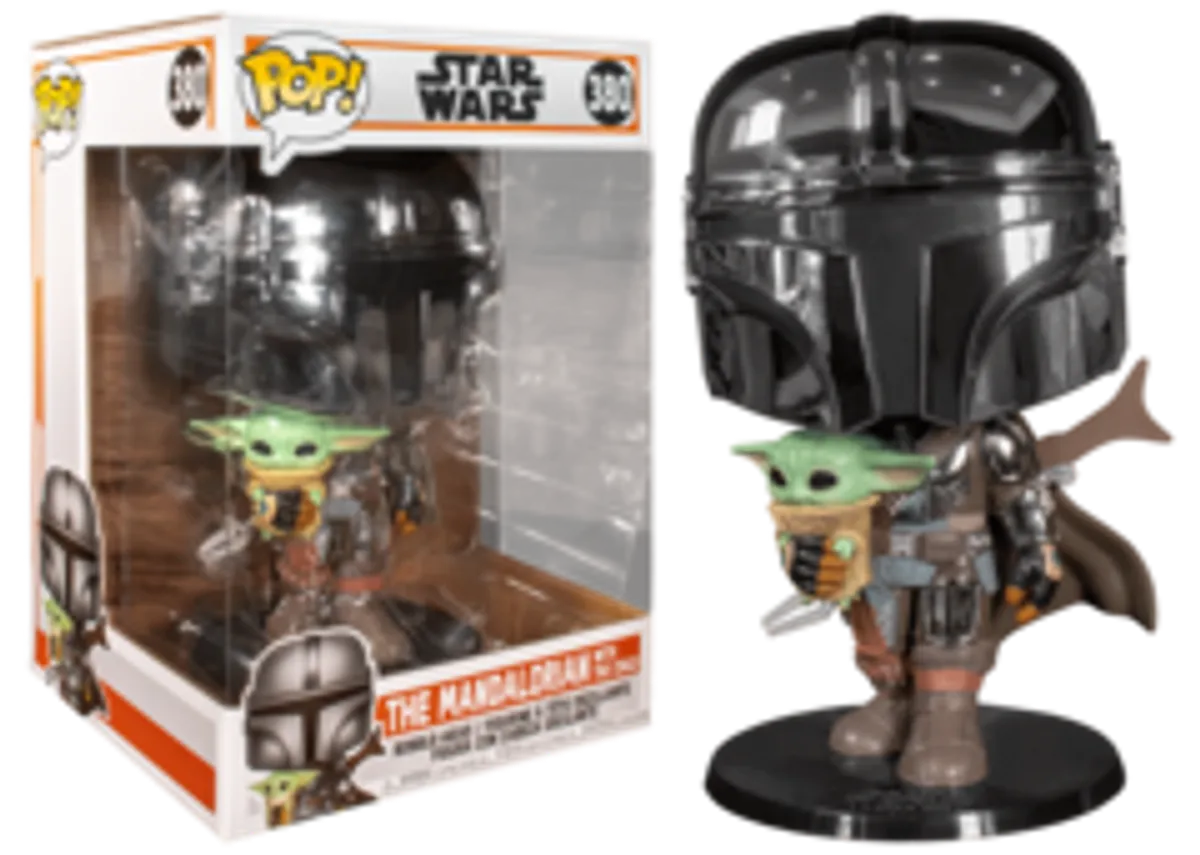 Funko POP! Star Wars. The Mandalorian: Mandalorian with The Child 10