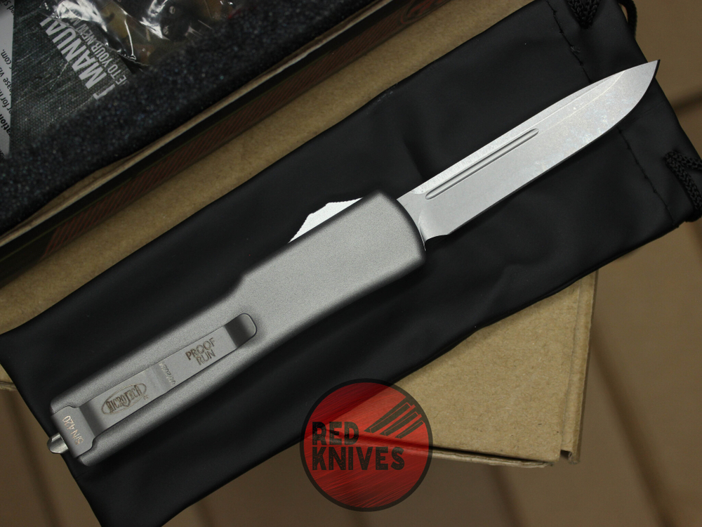 Нож Microtech UTX-70 A+++ Standard S/E - серый апокалиптик