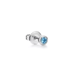 Серьги-гвоздики из серебра 925 с аквамарином, Tiffany 💠  💝