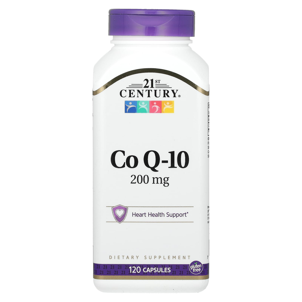 21st Century, Коэнзим Q10, 200 мг, 120 капсул