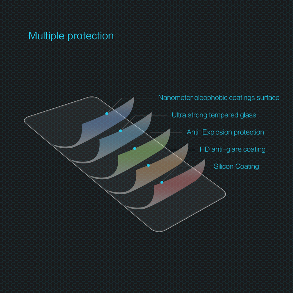 Защитное стекло с прозрачными рамками от Nillkin для смартфона Xiaomi 13, серия H Anti-Explosion Glass Screen Protector