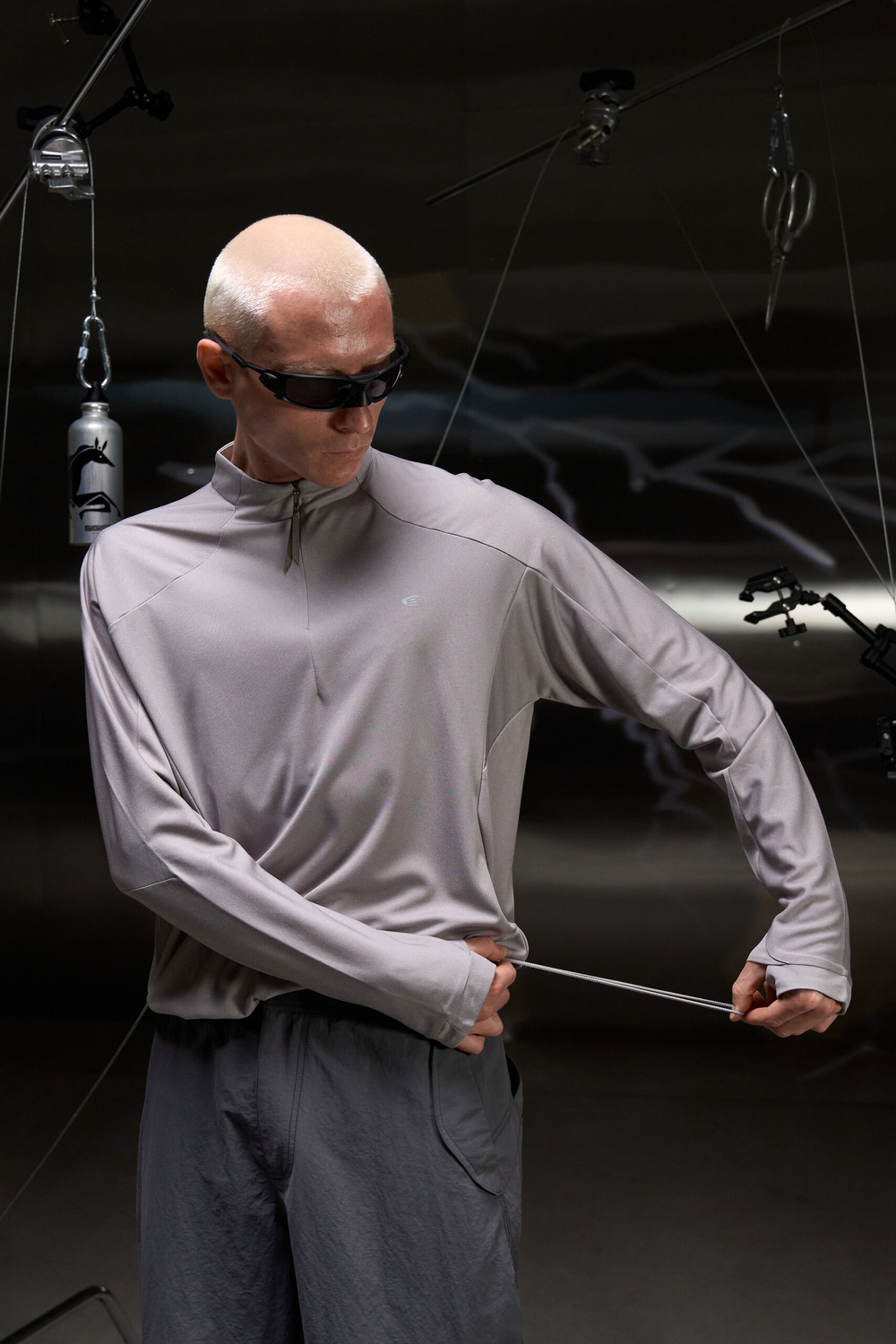 Лонгслив Blue Monte Half-Zip Training Long Sleeve "Chongsheng Ashes"