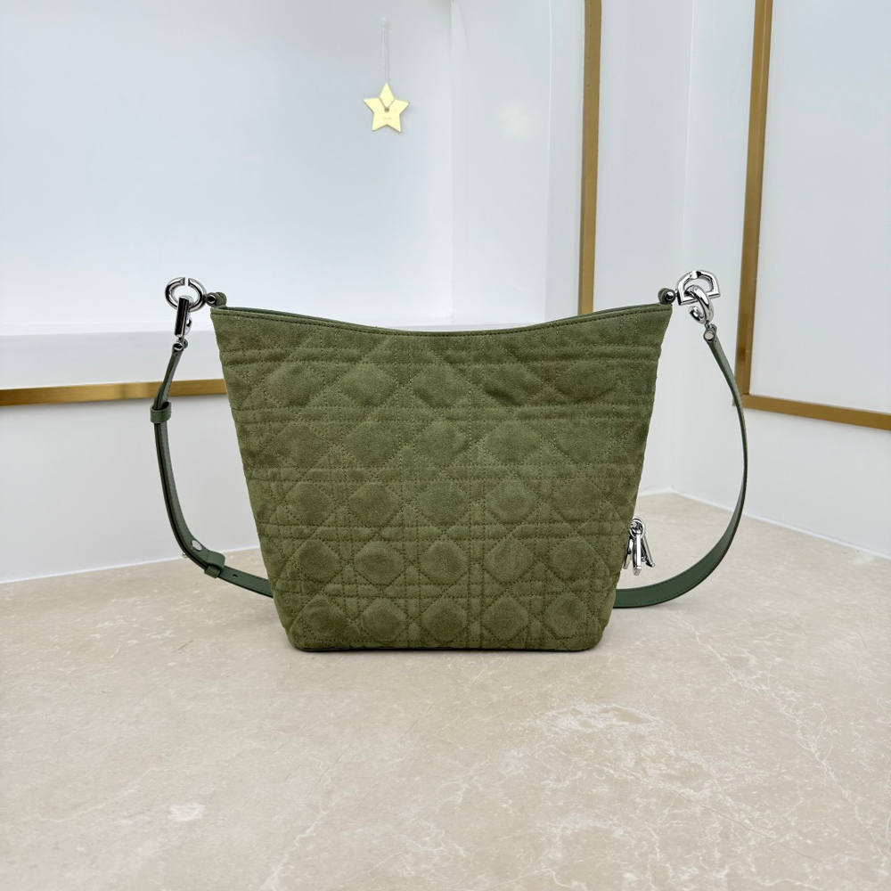 Женская сумка Dior Toujours Hobo — оливковая, 22,5 см — фото 3