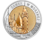 5 злотых 2022 года памятная "Мошненский замок. Биметалл. Архитектура