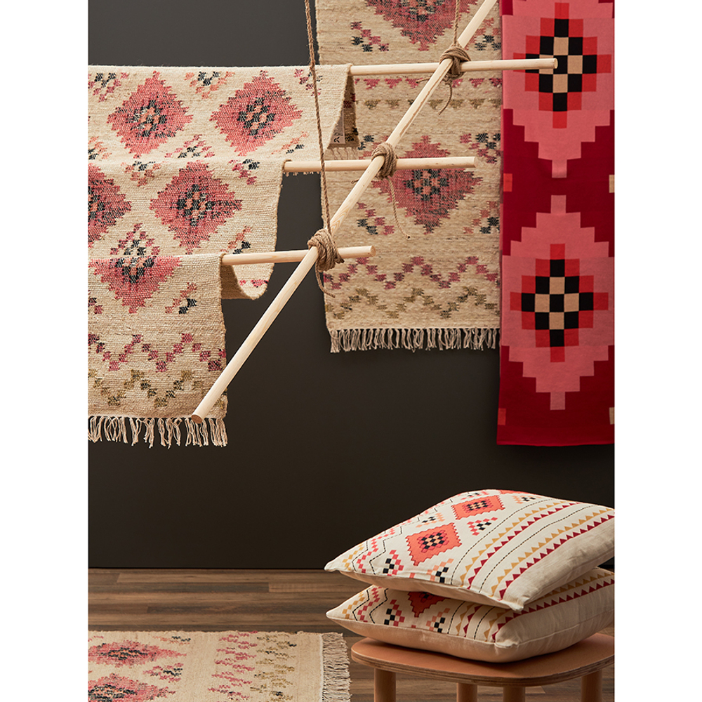 Ковер из шерсти по мотивам башкирских орнаментов 160х230см Tkano Cultural Heritage