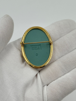 Брошь Wedgwood зелёная