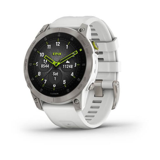 Часы Garmin EPIX gen 2,Sapphire, белый титан 010-02582-21