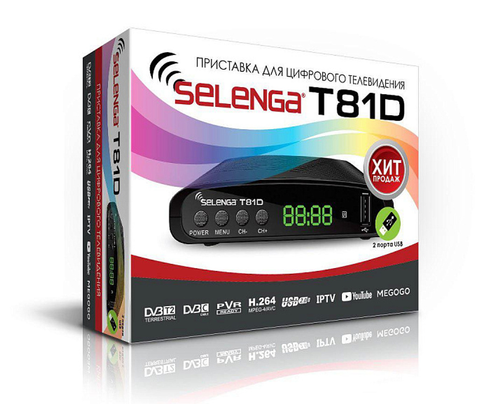 Приставка для цифрового телевидения Selenga HD81D
