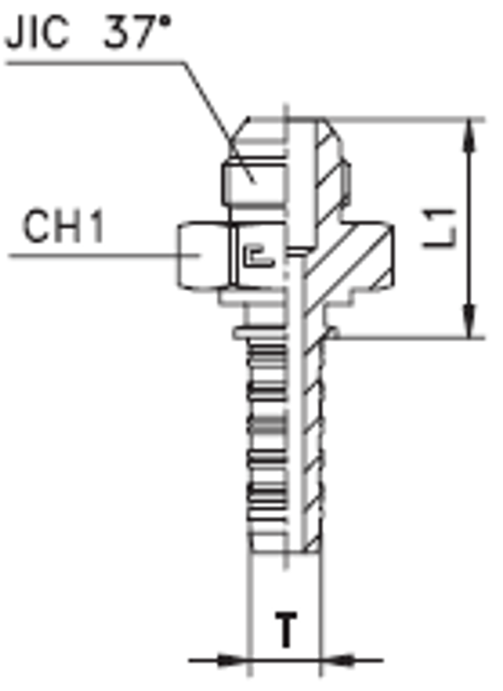Фитинг DN 50 JIC (Ш) 2.1/2
