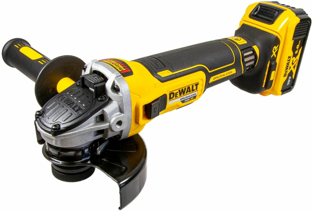 Аккумуляторная УШМ DEWALT DCG405P3-QW, 18 В XR, диск 125 мм, 3 АКБ 5 А·ч, ЗУ, кейс TSTAK