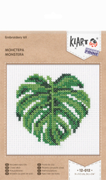 "Klart" набор для вышивания12-012 "Монстера"