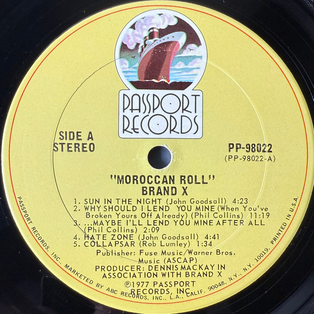 Brand X ‎– Moroccan Roll (США 1977г.)