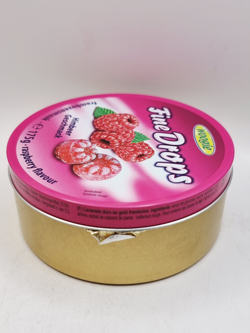 Леденцы Woogie Fine Drops (малина) 175 г (из Финляндии)