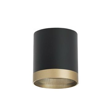 Светильник точечный накладной 1*Gx53 R348790 черный/золото Rullo Lightstar