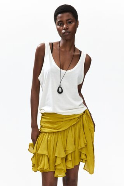 Асимметричная вискозная мини-юбка - H&M