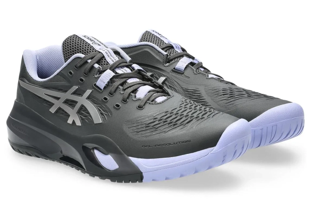 Мужские кроссовки теннисные Asics Gel-Resolution X Night Energy - graphite grey/pure silver