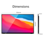 15.6" Портативный сенсорный монитор VCHANCE FHD IPS 1920x1080, 60 Гц