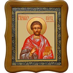 Кир Александрийский, врач безмездный, мученик. Икона на холсте.